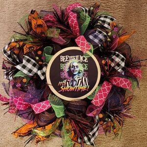 Beetlejuice Wreath